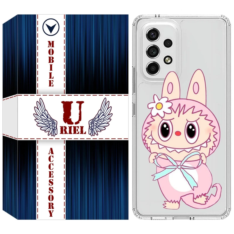کاور یوریل مدل Clear کد 146 طرح لبوبو Labubu مناسب برای گوشی موبایل سامسونگ Galaxy A32 5G / M32 5G