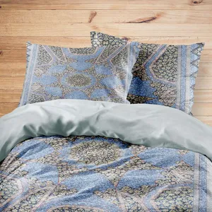 سرویس روتختی مدوپد طرح فرش قم گنبد مدل C-Ghom104 یک نفره 4 تکه