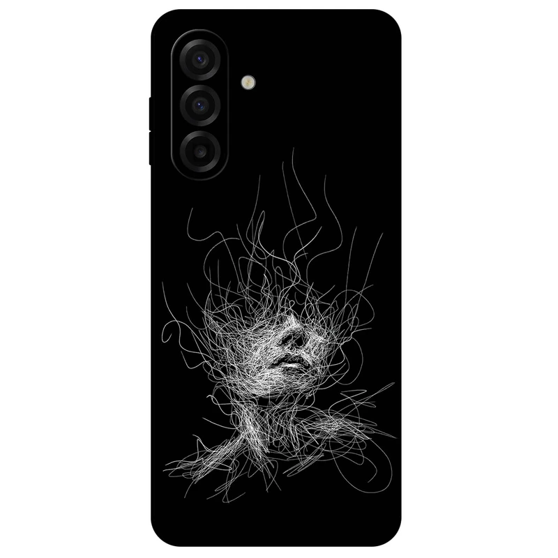  کاور مگافون طرح اسکچ صورت مدل 7423 مناسب برای گوشی موبایل سامسونگ Galaxy A17 4G
