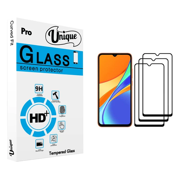 محافظ صفحه نمایش یونیک مدل ULTRA مناسب برای گوشی موبایل شیائومی Redmi 9C بسته سه عددی