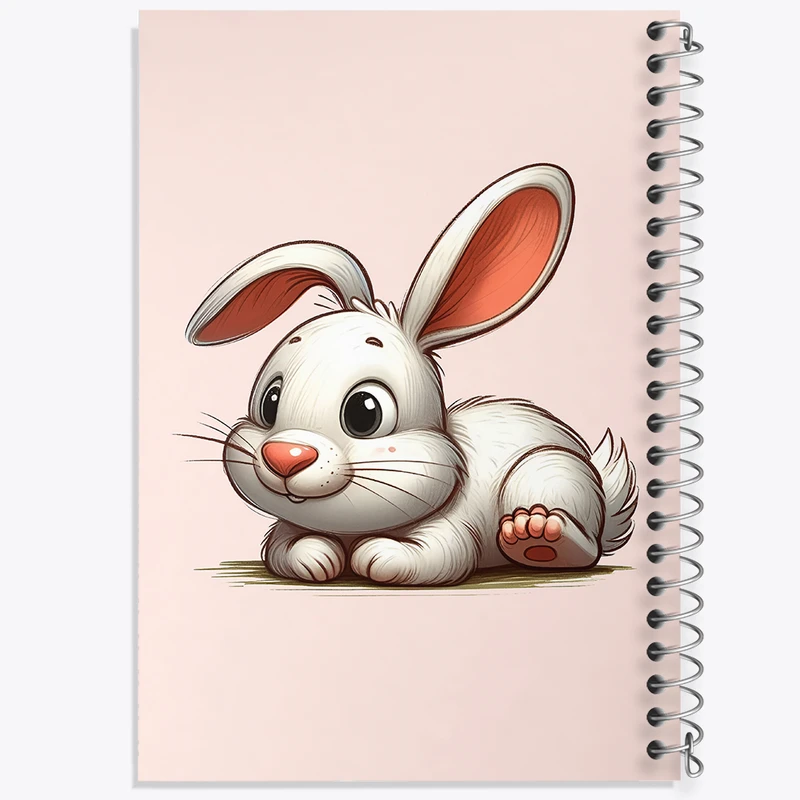 دفتر مشق 50 برگ خندالو طرح خرگوش کیوت کد N5571