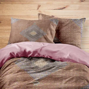 سرویس روتختی مدوپد طرح فرش اردبیل ترنجی ماهی مدل C-ardebil01 یک نفره 4 تکه