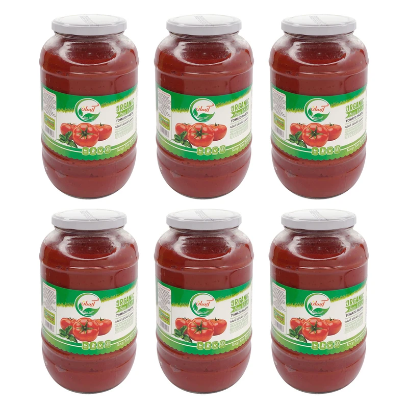 رب گوجه فرنگی طبیعی سنتی سان آیسان - 1500 گرم بسته 6 عددی