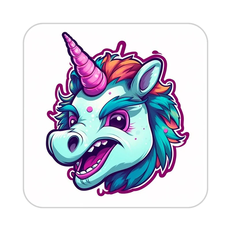 زیر لیوانی کاکتی طرح اسب تک شاخ و یونیکورن مدل mp29531