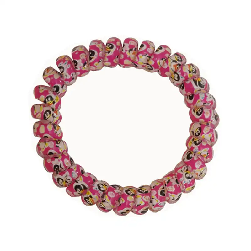 کش مو زنانه مدل سیم تلفنی 1 مجموعه 6 عددی