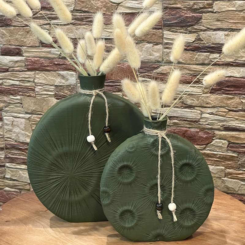 گلدان دکوری مدل دژاوو کد A1002 مجموعه دو عددی