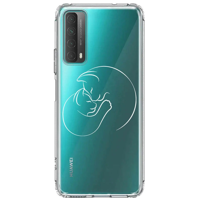 کاور مگافون طرح گربه مدل C61-W مناسب برای گوشی موبایل هوآوی Y7A 2020 / Psmart 2021