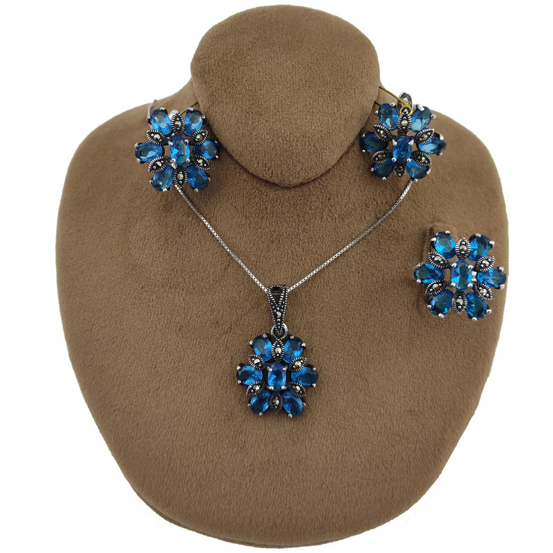 نیم ست نقره زنانه مدل 0205