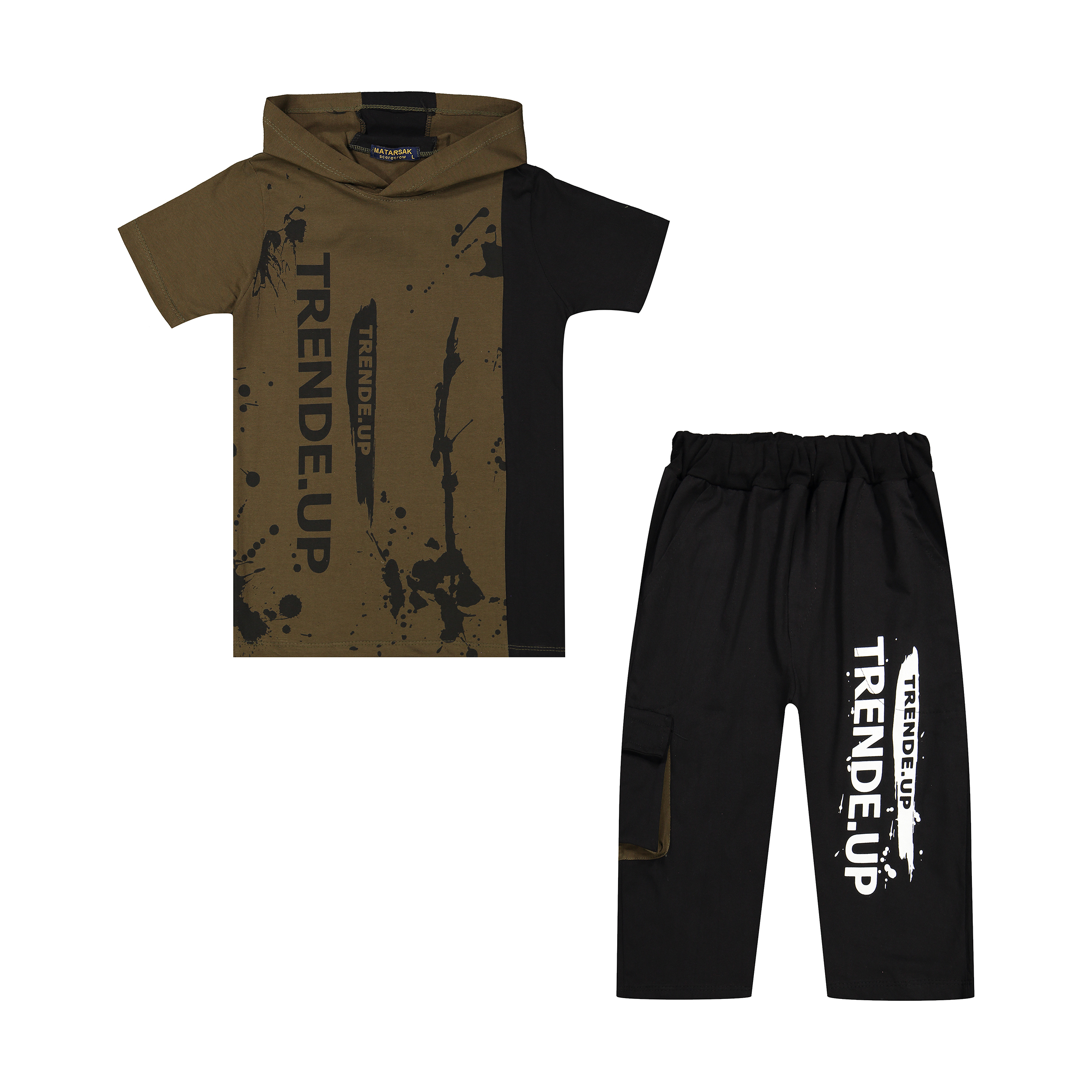 ست تی شرت و شلوارک بچگانه مدل N55