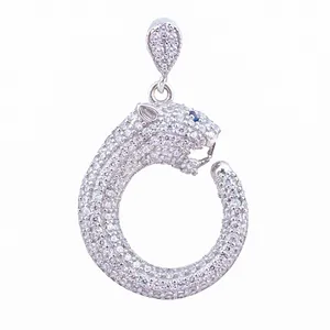 آویز گردنبند نقره زنانه طرح جگوار مدل AN_M049