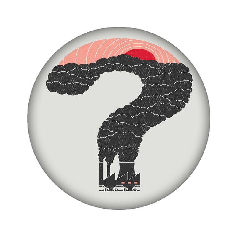 استیکر تزئینی موبایل مدل آلودگی کد 3809