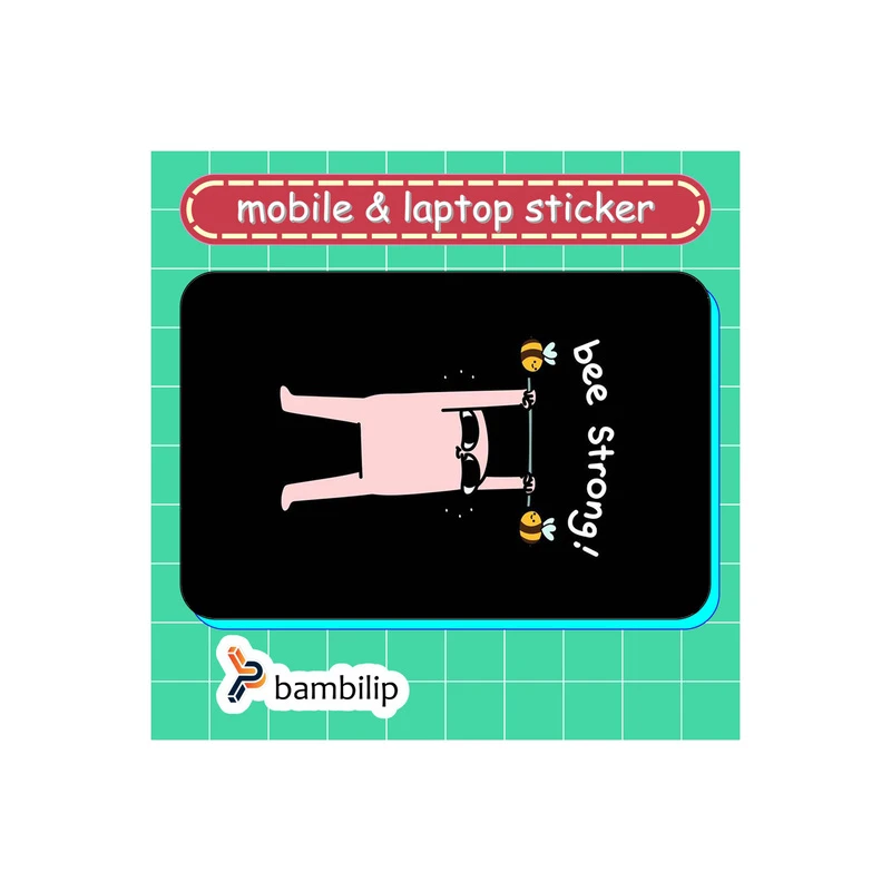 استیکر بامبیلیپ مدل کارت عابر طرح قوی شو. کد 7490416