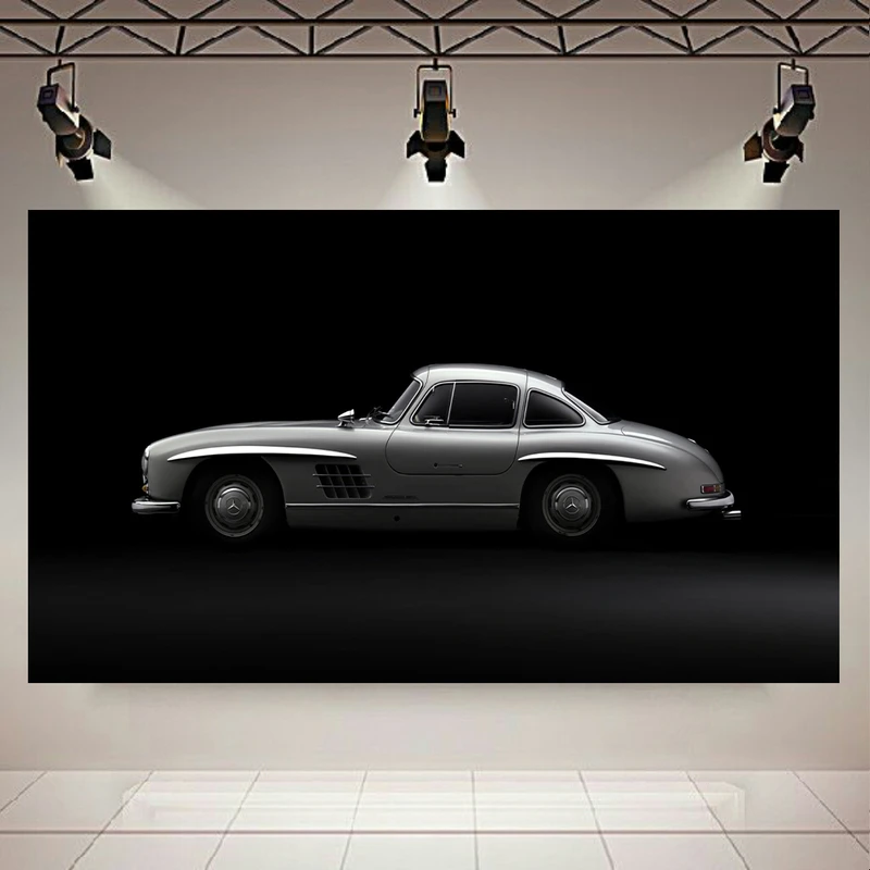 تابلو بوم طرح ماشین مدل مرسدس بنز 300Sl کد AR5030