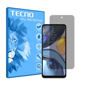 Tecno HyPRV model privacy screen protector suitable for Motorola Moto G22 mobile phone