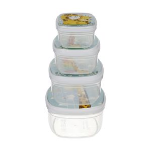 ظرف نگهدارنده وینتج طرح زرافه مدل VNP035 مجموعه 4 عددی