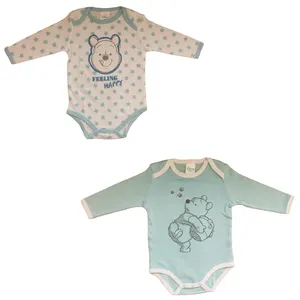 بادی آستین بلند نوزادی دیزنی کد 964 بسته دو عددی