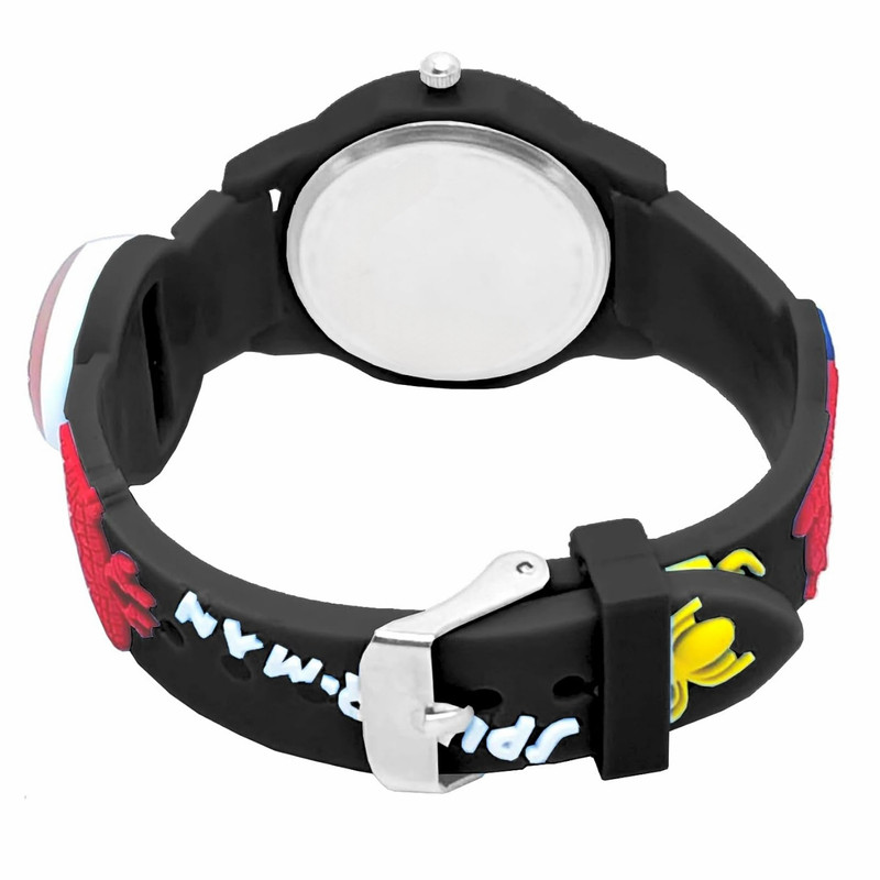 ساعت مچی عقربه ای پسرانه مدل چراغدار بند سیلیکونی ضد حساسیت طرح مرد عنکبوتی کد 2 ساعت مچی عقربه ای پسرانه مدل چراغدار بند سیلیکونی ضد حساسیت طرح مرد عنکبوتی کد 2