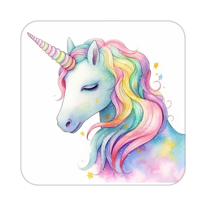 زیر لیوانی کاکتی طرح اسب تک شاخ و یونیکورن مدل mp32864