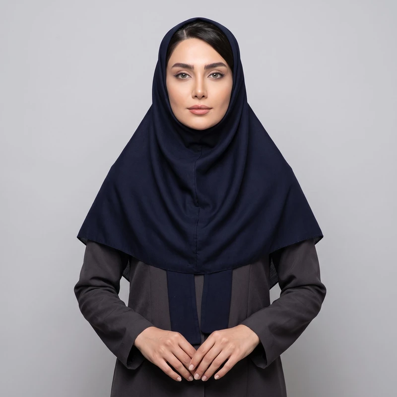 مقنعه مدل بروجرد طرح کراواتی کد 90