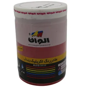 مادر رنگ اکریلیک قرمز الوان کد 542 حجم 1 لیتر