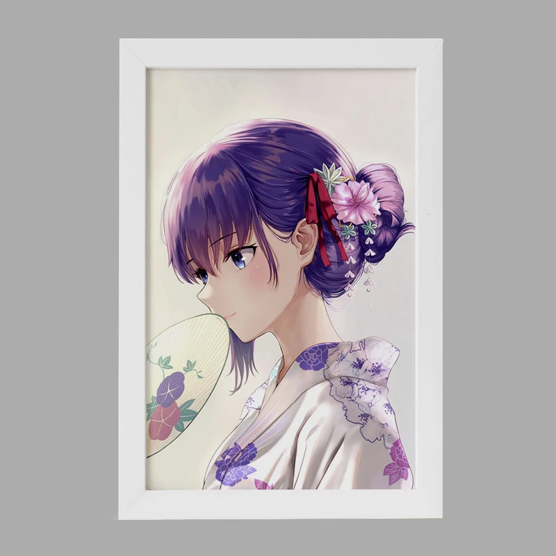 تابلو خندالو مدل ساکورا انیمه سری فیت بهشت بینهایت Fate Heavens  کد 22804