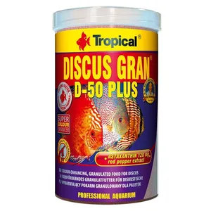 غذای آبزیان تروپیکال کد 297791 مدل Tropical Discus Gran D-50 Plus وزن 440 گرم