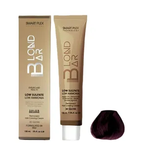 رنگ مو بلوند بار شماره 4.20 حجم 100 میلی لیتر رنگ شرابی بادمجانی تیره