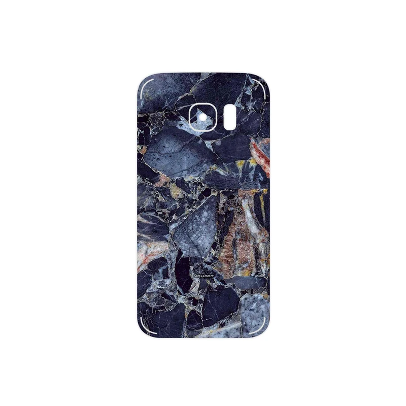 برچسب پوششی ماهوت مدل Broken black marble مناسب برای گوشی موبایل سامسونگ Galaxy S7