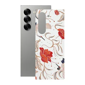 Remax cover sticker Leth model flower design suitable for Samsung Galaxy Z Fold6 mobile phone