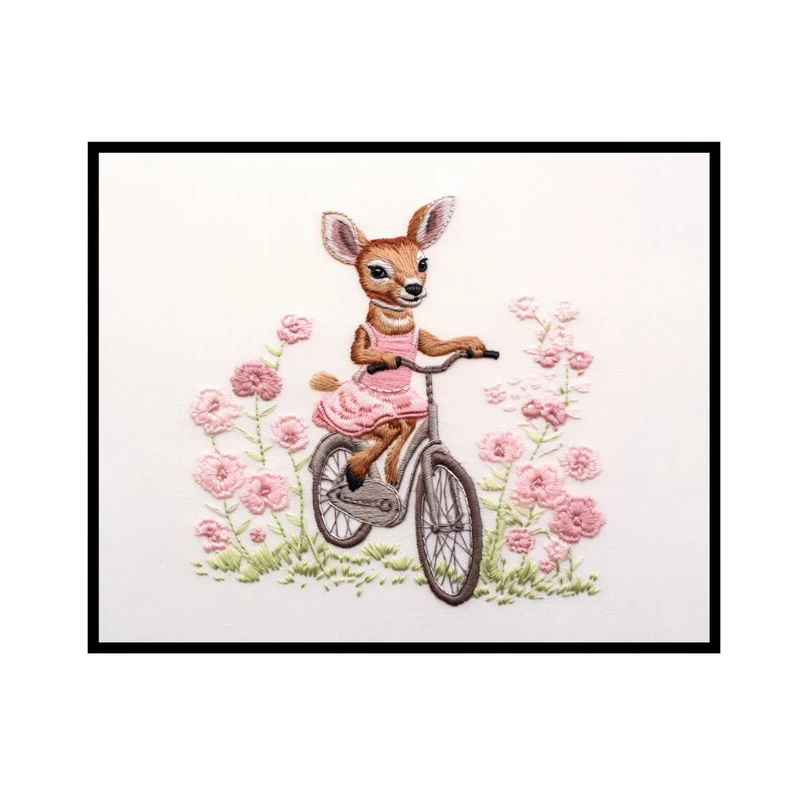 پوستر مدل بچه کانگرو سوار بر دوچرخه