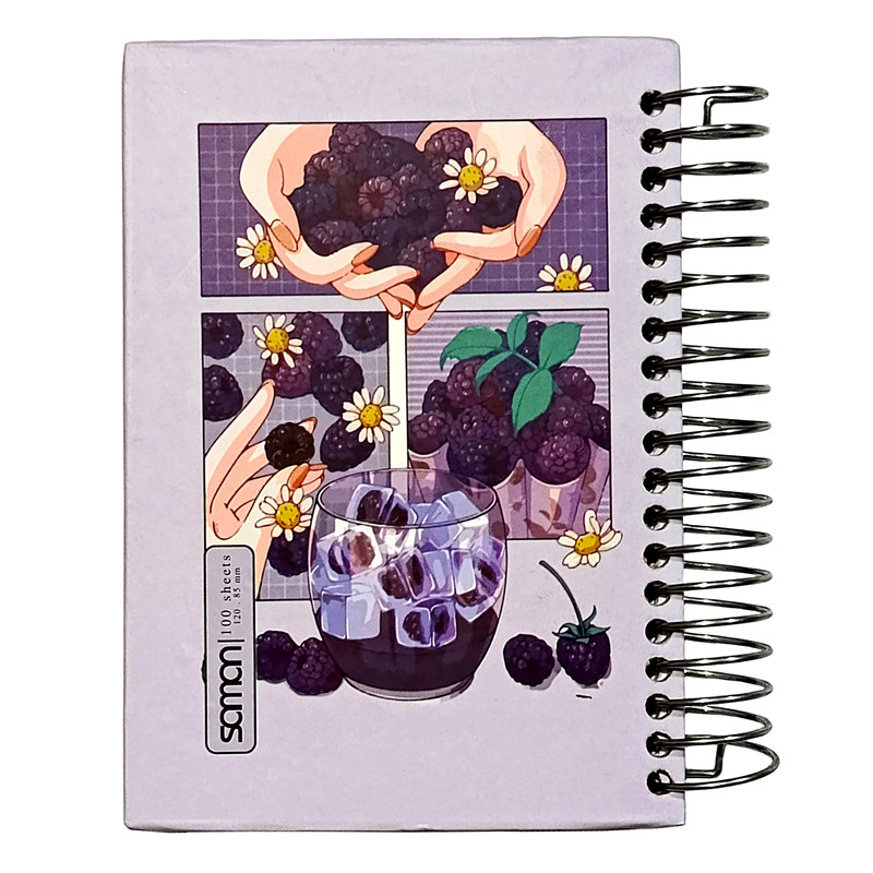 دفتر یادداشت 100 برگ طرح تمشک کد 1013