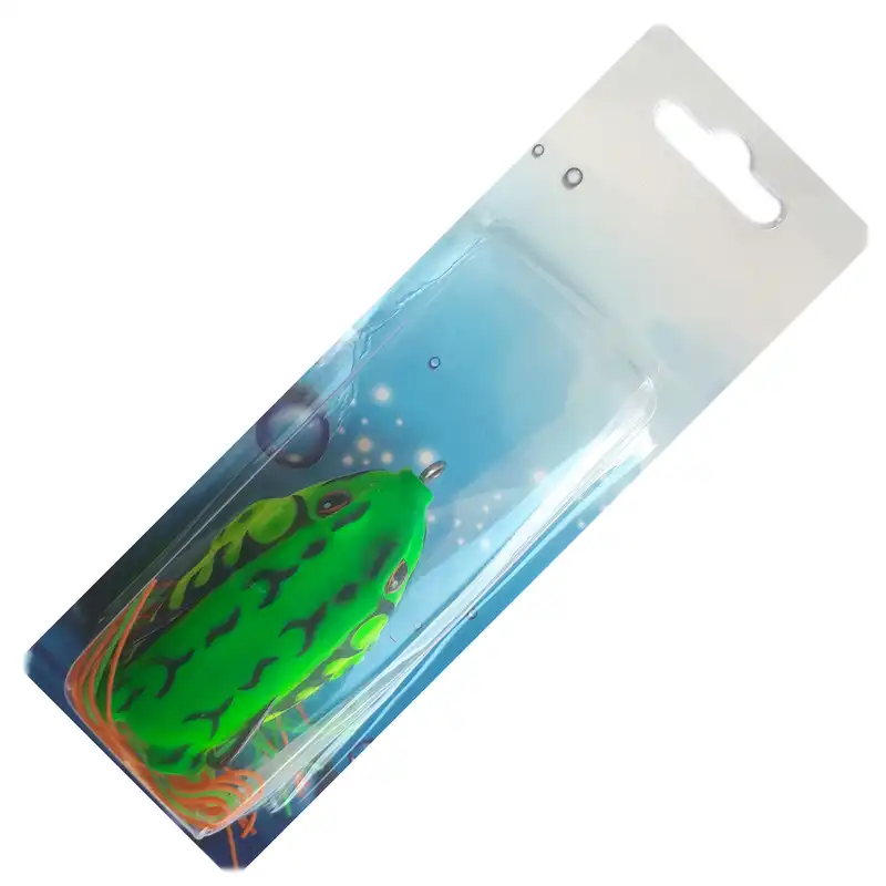 طعمه ماهیگیری مدل قورباغه مصنوعی ژله ای دم ریشی GR