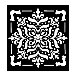 شابلون باتیس آرت طرح اسلیمی کد 661