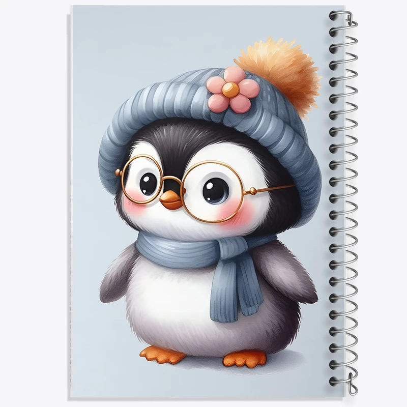 دفتر نقاشی 50 برگ خندالو طرح پنگوئن کیوت کد N3839