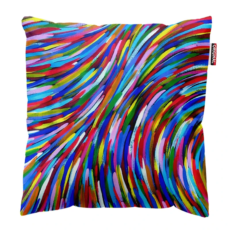  کوسن پاد آفرین طرح رنگی کد 1376 سایز 30*30 سانتی متر