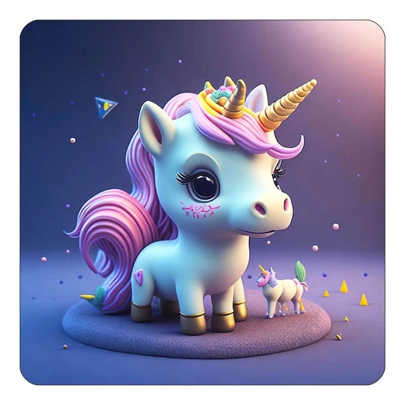 مگنت کاکتی طرح اسب تک شاخ و یونیکورن مدل mp32889