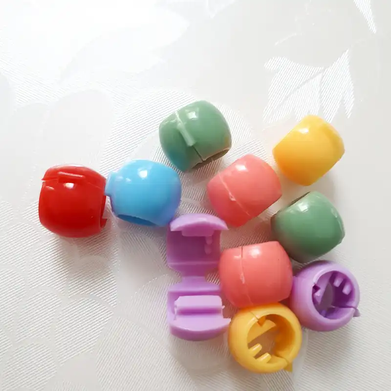 حلقه تزیینی مو زنانه مدل گرد کد kh100 بسته 10 عددی