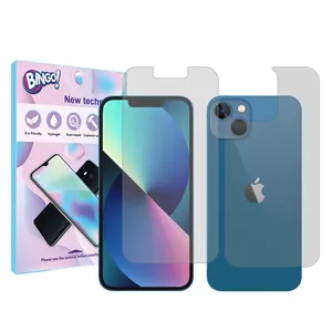 Bingo transparent Screen Protector Suitable for Apple iPhone 13 Phone with Back Protector