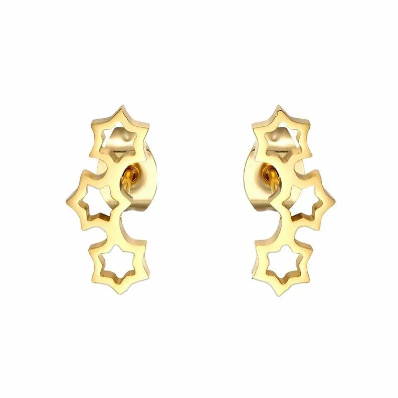 گوشواره زنانه مدل ستاره کد ZC986