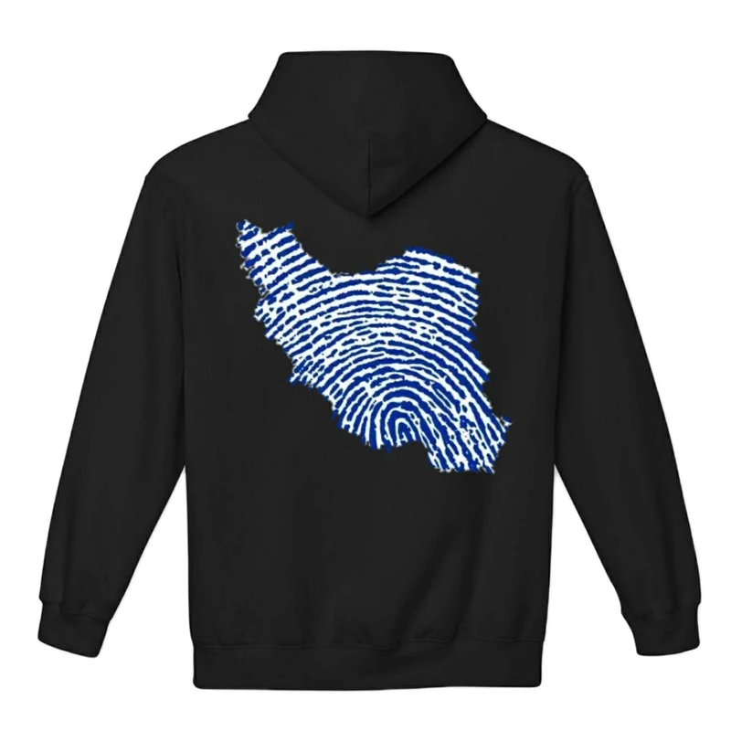 هودی مردانه پاد آفرین مدل نقشه ایران جذاب کد 1179