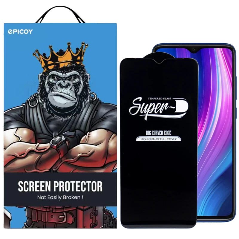 محافظ صفحه نمایش اپیکوی مدل Super 5D مناسب برای گوشی موبایل شیائومی Redmi Note 8 Pro/ Poco M3 / Note 9 4G (China)/Redmi 9 Power / Redmi 9T