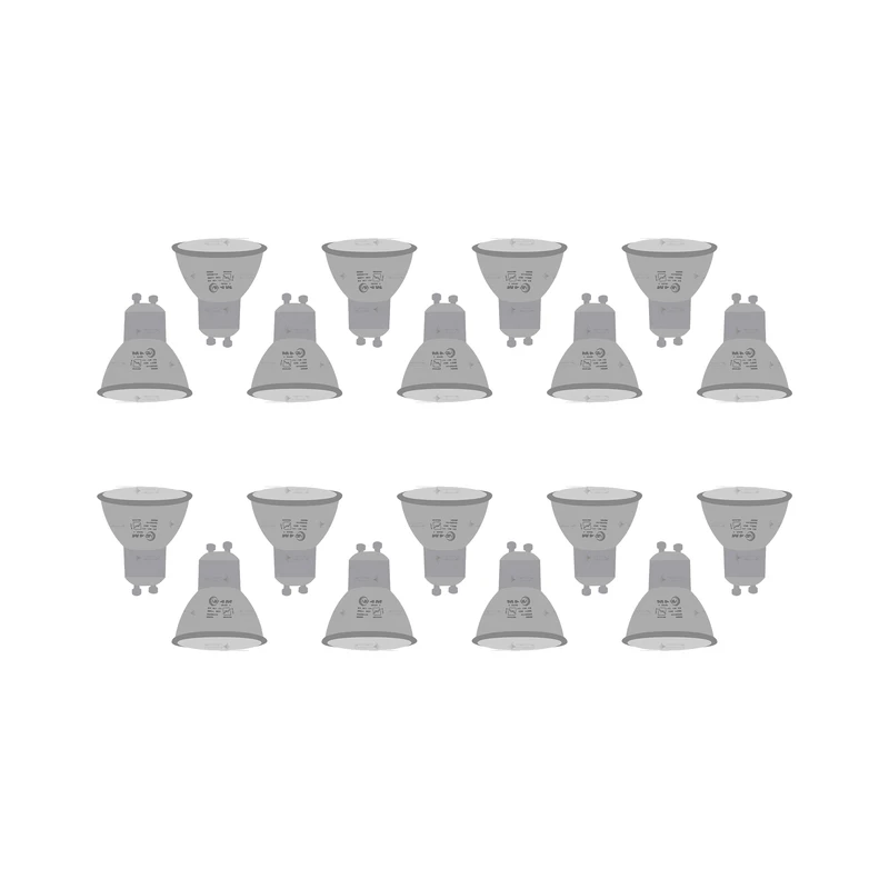 لامپ 7 وات فور ام ال ای دی مدل هالوژنی پایه GU10 مجموعه 18 عددی