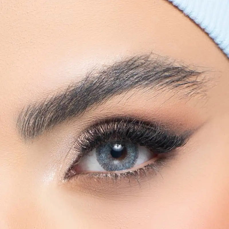 لنز چشم رویال ویژن کد 381 رنگ آبی آکوا دور دار