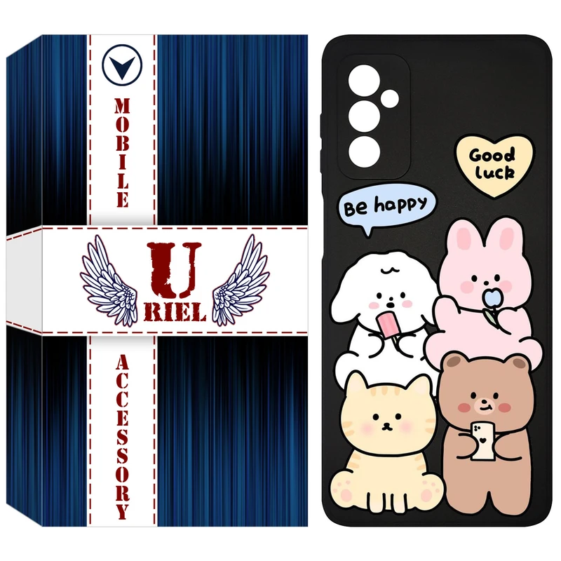 کاور یوریل مدل KSH کد 14 طرح هپی مناسب برای گوشی موبایل سامسونگ Galaxy F13 4G