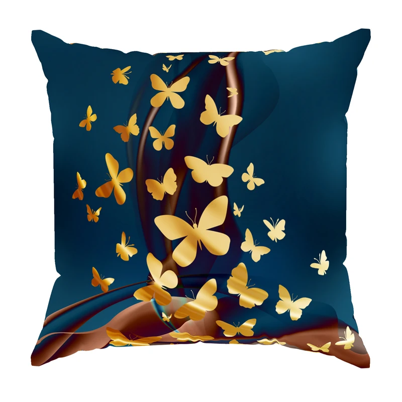 کاور کوسن مدل مخمل طرح پروانه کد 5039 