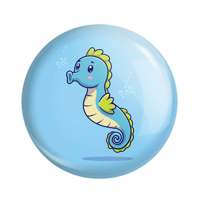 مگنت خندالو مدل حیوانات بامزه اسب دریایی کد 29681