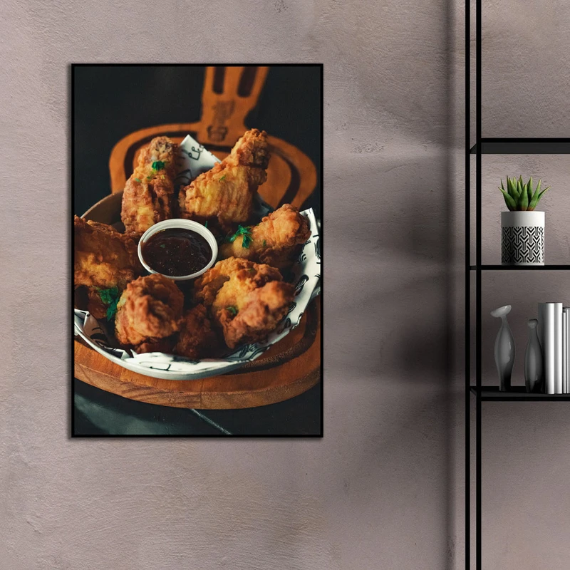 تابلو بکلیت طرح سوخاری مدل B-D2257 فریم مشکی