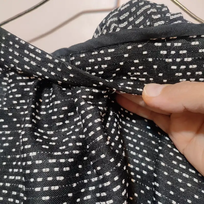 دامن چیندار زنانه مدل کوک دوزی رنگ مشکی