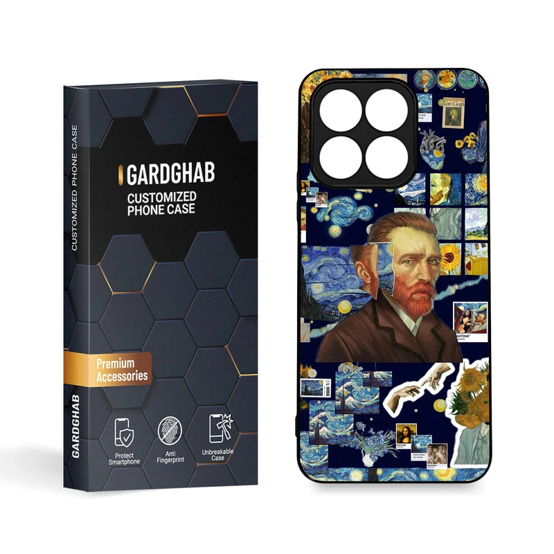 کاور گارد قاب مدل دورژله ای  هنری مناسب برای گوشی موبایل آنر X8a 4G