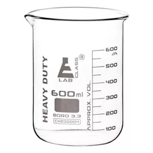 بشر آزمایشگاه مدل beaker ظرفیت 600 میلی لیتر